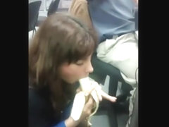 banana blowjob