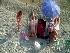 Two couples at the Beach