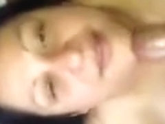 Amateur babe cocksucking and facial