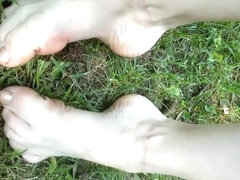 Walking Barefoot in the Grass