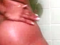 Shower with a slippery ass