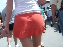 Short Orange Skirt