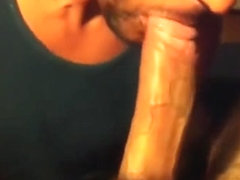 Sucking 21cm cock