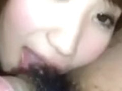 Sweet Asian Gets a Mouthful of Spunk