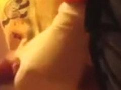 Wife is giving me a handjob in amateur big dick video