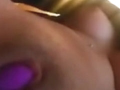 Horny amateur fingering her moist tight pussy