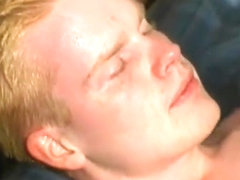 Blond Twink Andrew Jerks Off