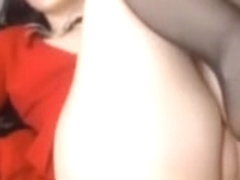 Brunette small saggy tits boobs fingering pussy ass