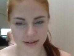 Arousing Pale Redhead Bitch With Small