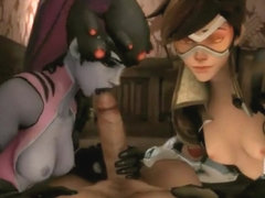 Military game sex action with widowmaker from overwatch