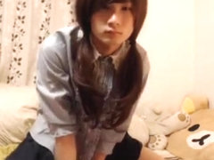 Japanese Teen Trap Dildoing Ass  Cumming