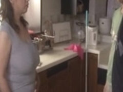 Big boobs mother-in-law Struggles
