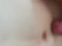 Freckled Ginger masturbating and cumming in the morning. CUMSHOT