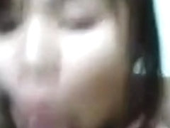 Thailand girl blowjob and swallow