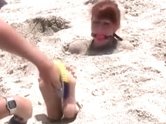 beach burial tickle torture