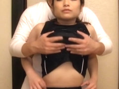 Japanese young girl is having fun with sex toy