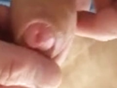 Uncut Foreskin Closeup Cumshot