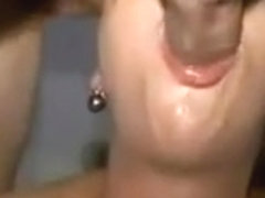 Sexy Wife Gives a Great Throat Fuck in Closeup - GJ