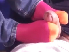 socks footjob