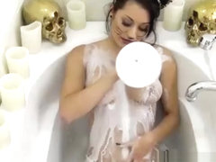 DELILIAH - Teenage Kitten plays with milk all over her 32DD