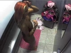 Hot girls take their clothes off in voyeur amateur clip