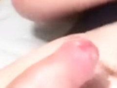 Teenage guy wanking his big uncut cock CUMSHOT