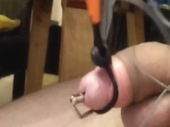 Estim cum plugged