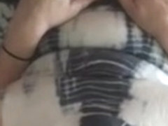 Trixie braless wearing glasses enjoys masturbation and cum