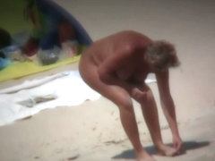 Chubby mature women filmed on a nudist beach