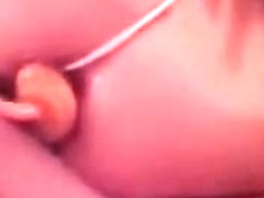 Anal plug shlong in cum-hole