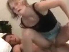 Nasty blonde girlfriend gets banged hard