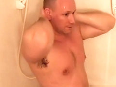 Marine Muscle Jock Showering